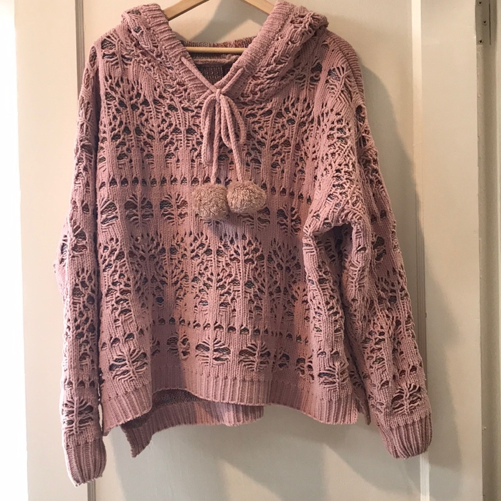 NWOT Woven hoodie